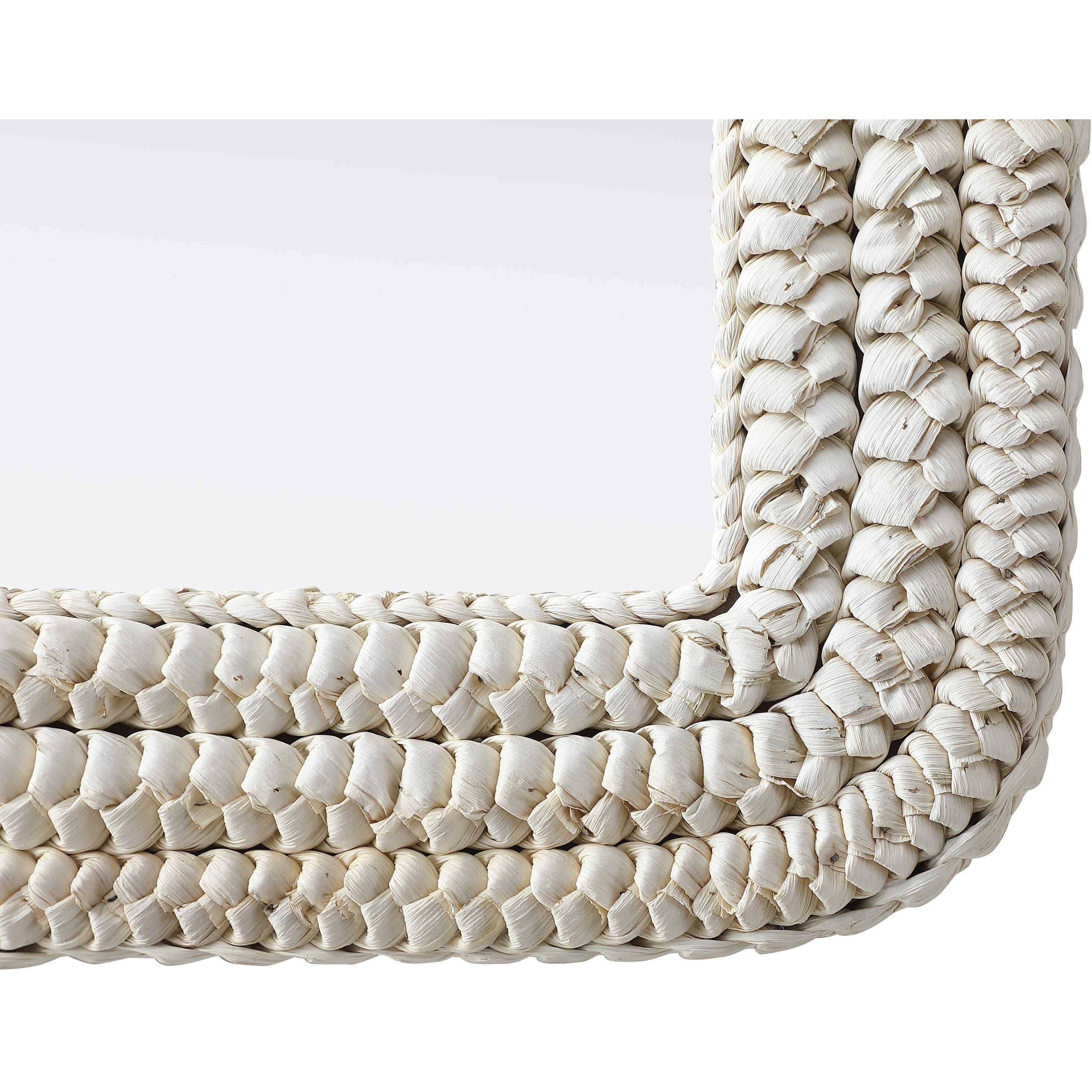 Marlowe 36 X 27 inch Linen White Mirror