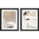 Geometrics Collection Beige Framed Art