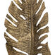 Sago Leaf Antique Gold Dimensional Wall Art