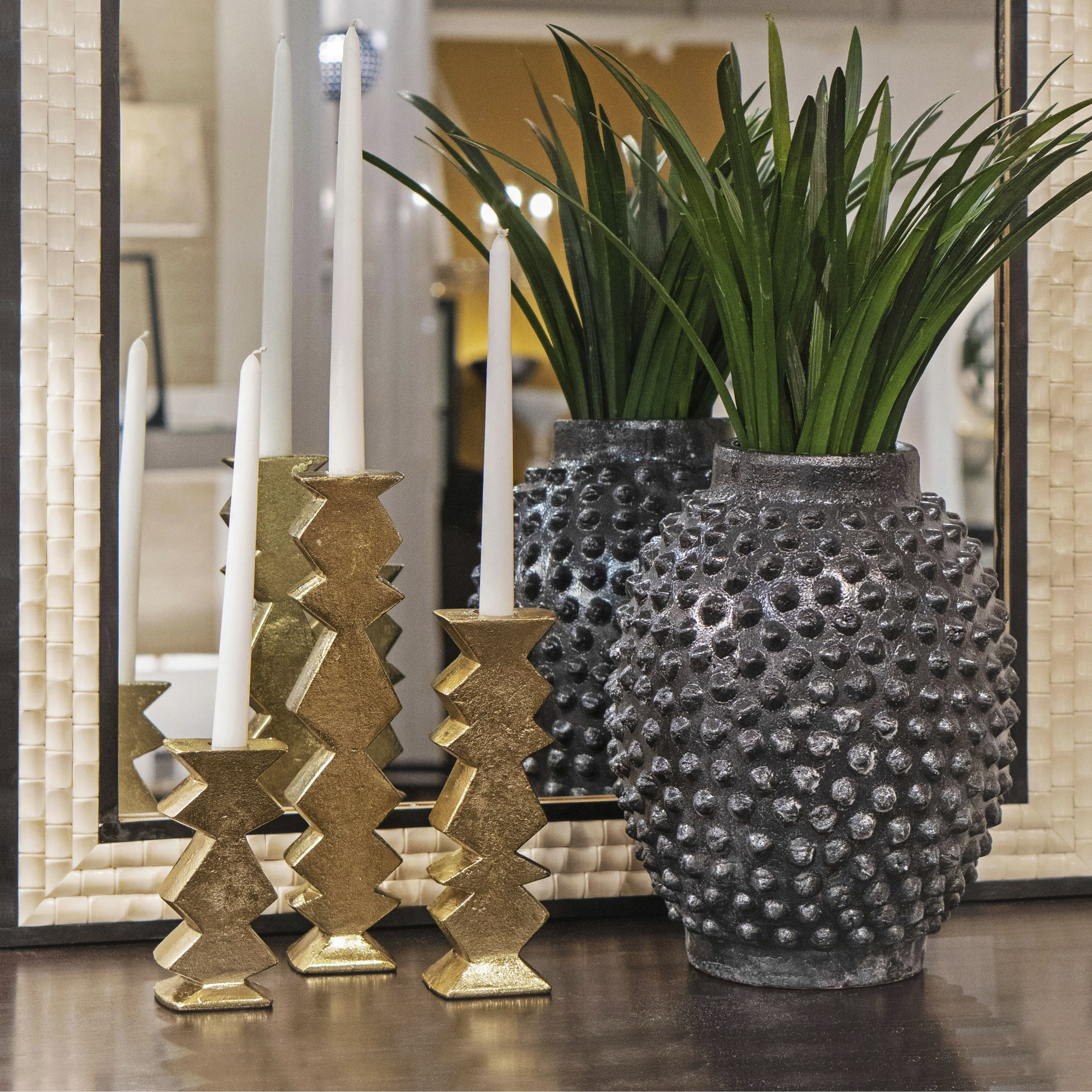 Zig Zag 12 X 2.5 inch Taper Holder, Set of 3