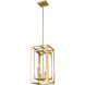 Easton 4 Light 9.25 inch Rubbed Brass Chandelier Ceiling Light