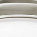 Baron 1 Light 12 inch Satin Nickel Flush Mount Ceiling Light
