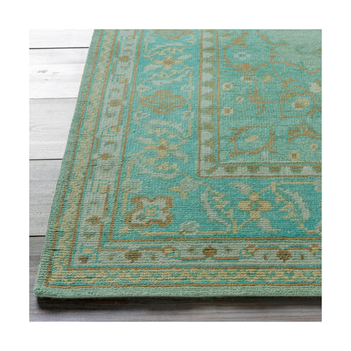 Haven 132 X 96 inch Emerald/Teal/Grass Green/Bright Yellow Rugs, Wool