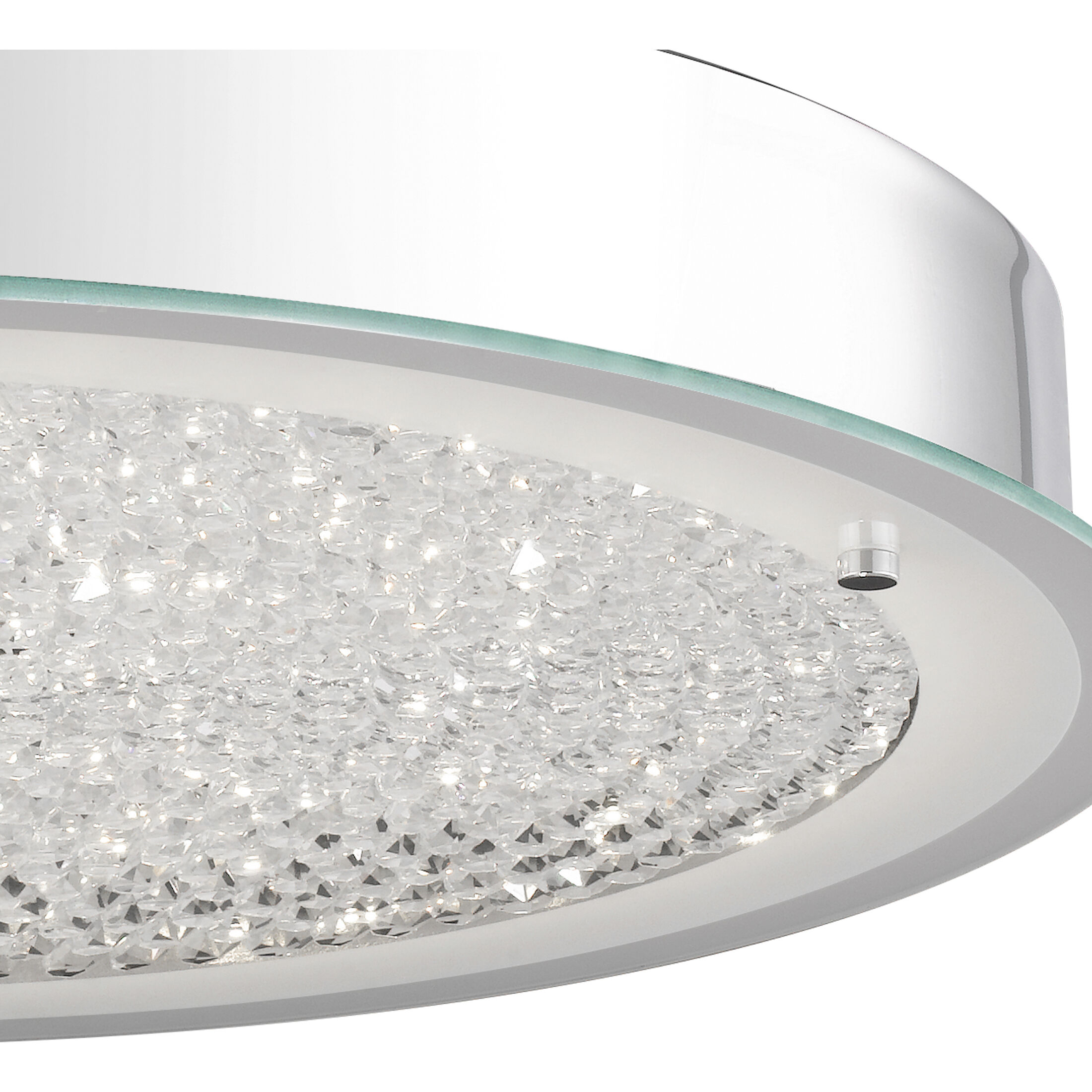Blaze LED 20 inch Polished Chrome Flush Mount Ceiling Light, Large