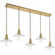 Waltz 5 Light 49 inch Brass Pendant Ceiling Light