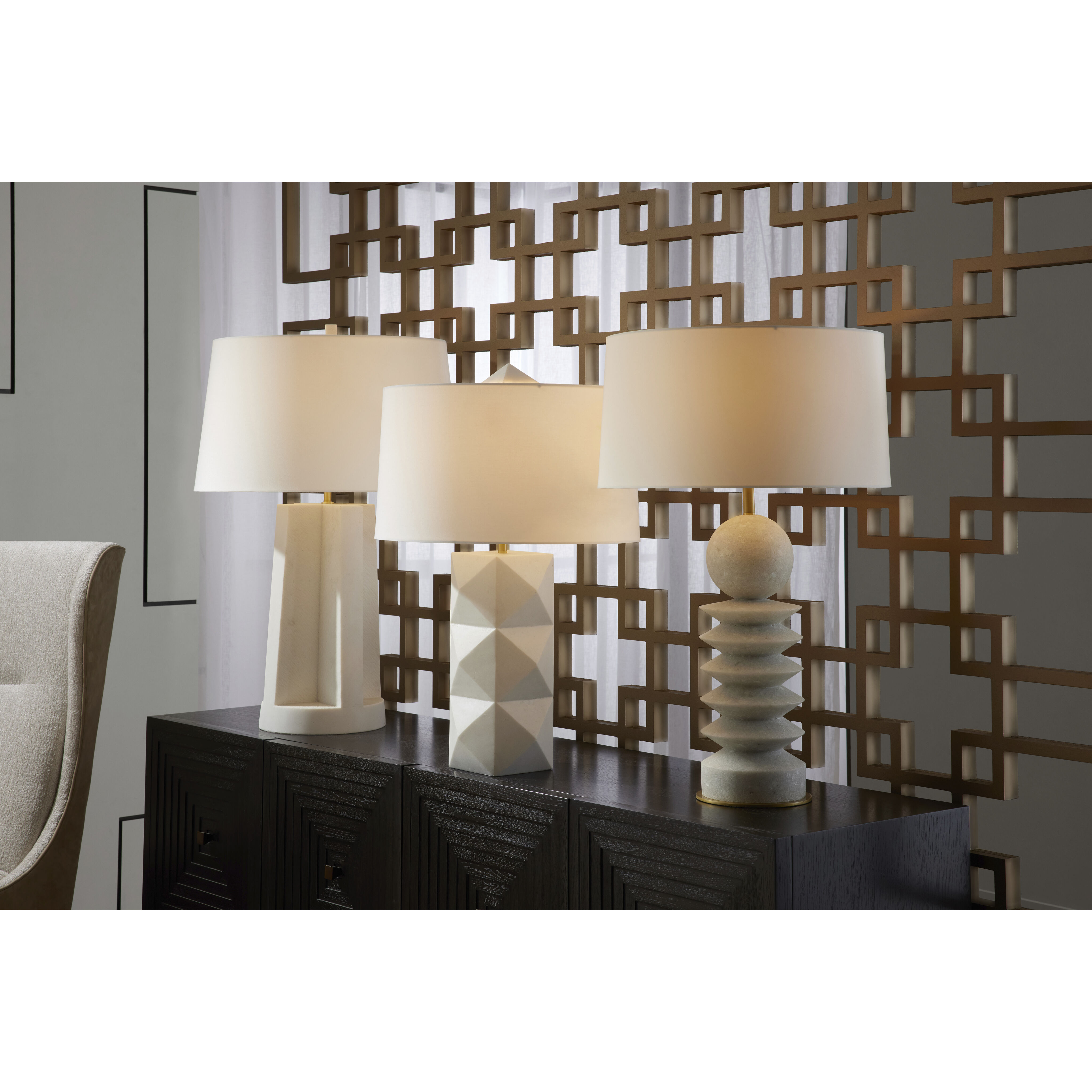 Steele 29 inch 150 watt Ivory Lamp Portable Light