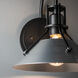 Henry Wall Sconce Wall Light in Black/Sterling