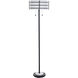 Royce 63.25 inch 60 watt Zammel and White Floor Lamp Portable Light