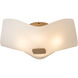 Astra 4 Light 15.8 inch Bronze Semi-Flush Ceiling Light