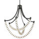 Pearl LED 29.25 inch Dark Matte Black Chandelier Ceiling Light