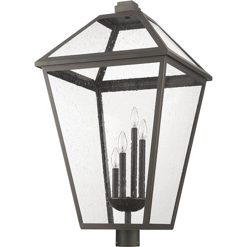 Talbot 4 Light 34.25 inch Oil Rubbed Bronze Outdoor Post Mount Fixture
