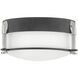 Colbin LED 7 inch Aged Zinc with Polished Nickel Indoor Flush Mount Ceiling Light