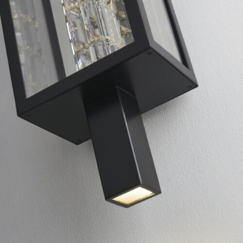 Colonna Esterno 31 inch Matte Black Outdoor Wall Sconce