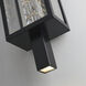 Colonna Esterno 31 inch Matte Black Outdoor Wall Sconce