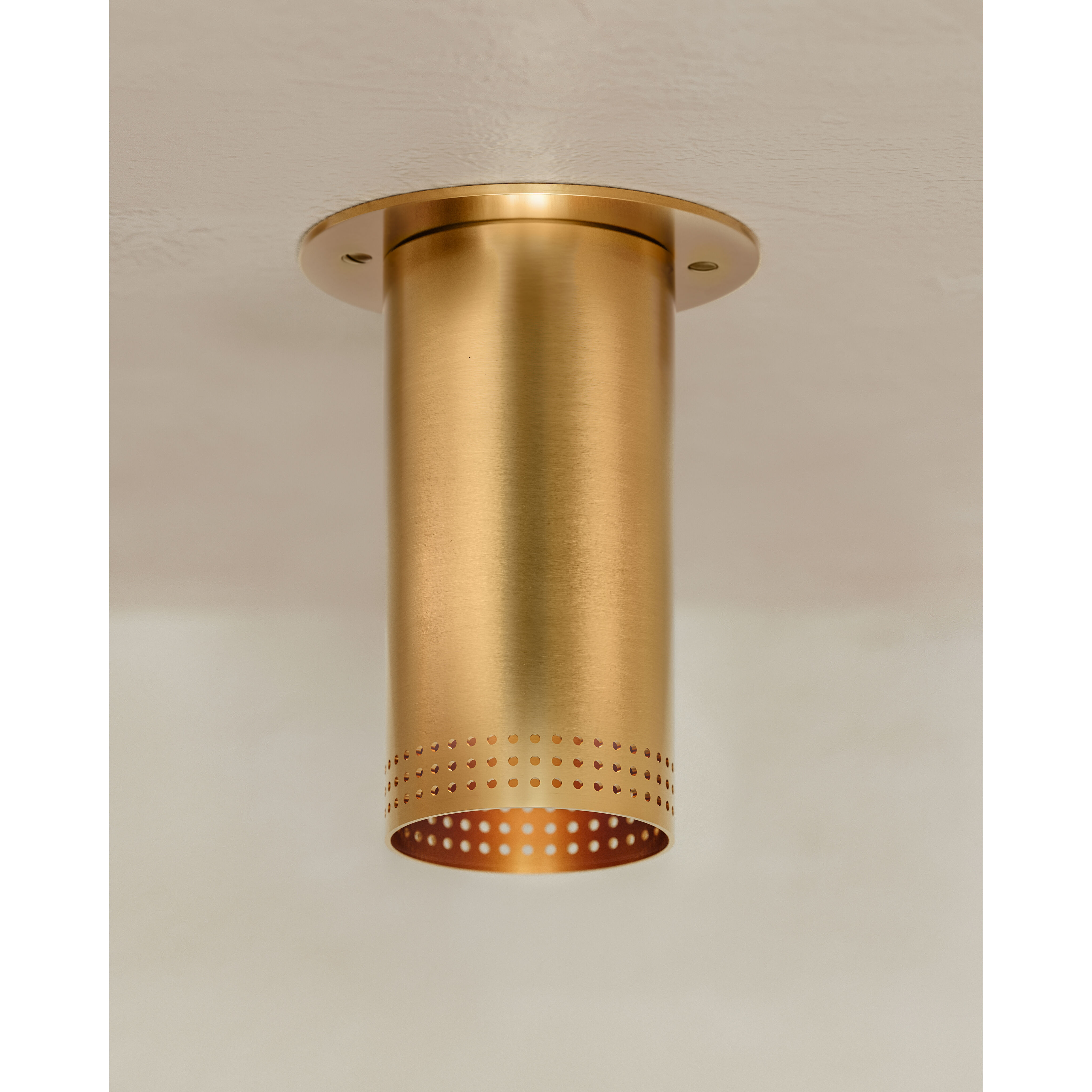 Berg 1 Light 4.75 inch Patina Brass Flush Mount Ceiling Light