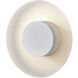 Halftone LED Matte White ADA Interior Wall Light