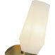 Alora Mood Krysta 1 Light 3.75 inch Brushed Gold Bath Vanity Light Wall Light