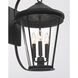 Outremont 3 Light 20.25 inch Sand Coal Black Outdoor Wall Lantern
