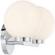 Ardeva 2 Light 14 inch Chrome Bathroom Vanity Light Wall Light