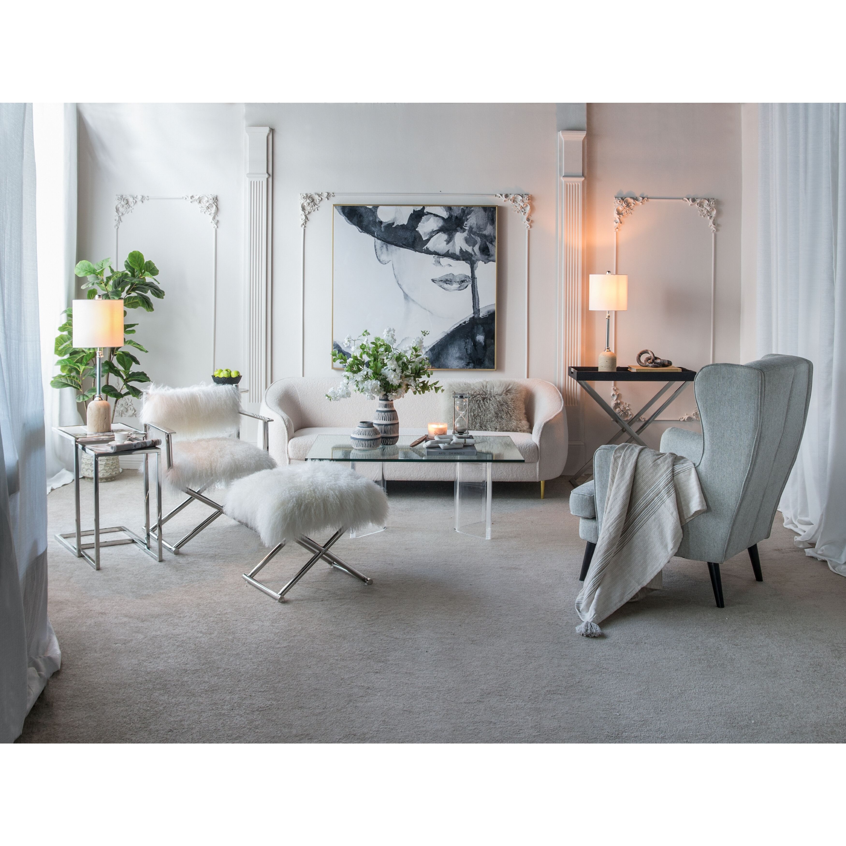 Anita Black Marble Chain