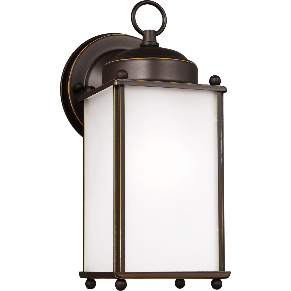 New Castle 1 Light 10.25 inch Antique Bronze Outdoor Wall Lantern, Large