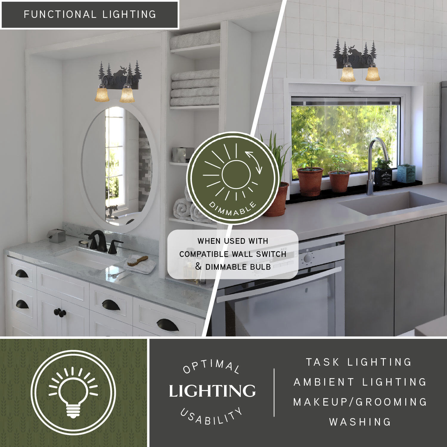 Yellowstone LED 16.75 inch Burnished Bronze Bathroom Light Wall Light