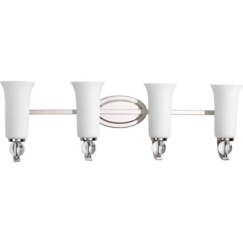 Elina 4 Light 32.25 inch Polished Nickel Bath Vanity Wall Light