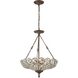 Christina 5 Light 20 inch Mocha Chandelier Ceiling Light