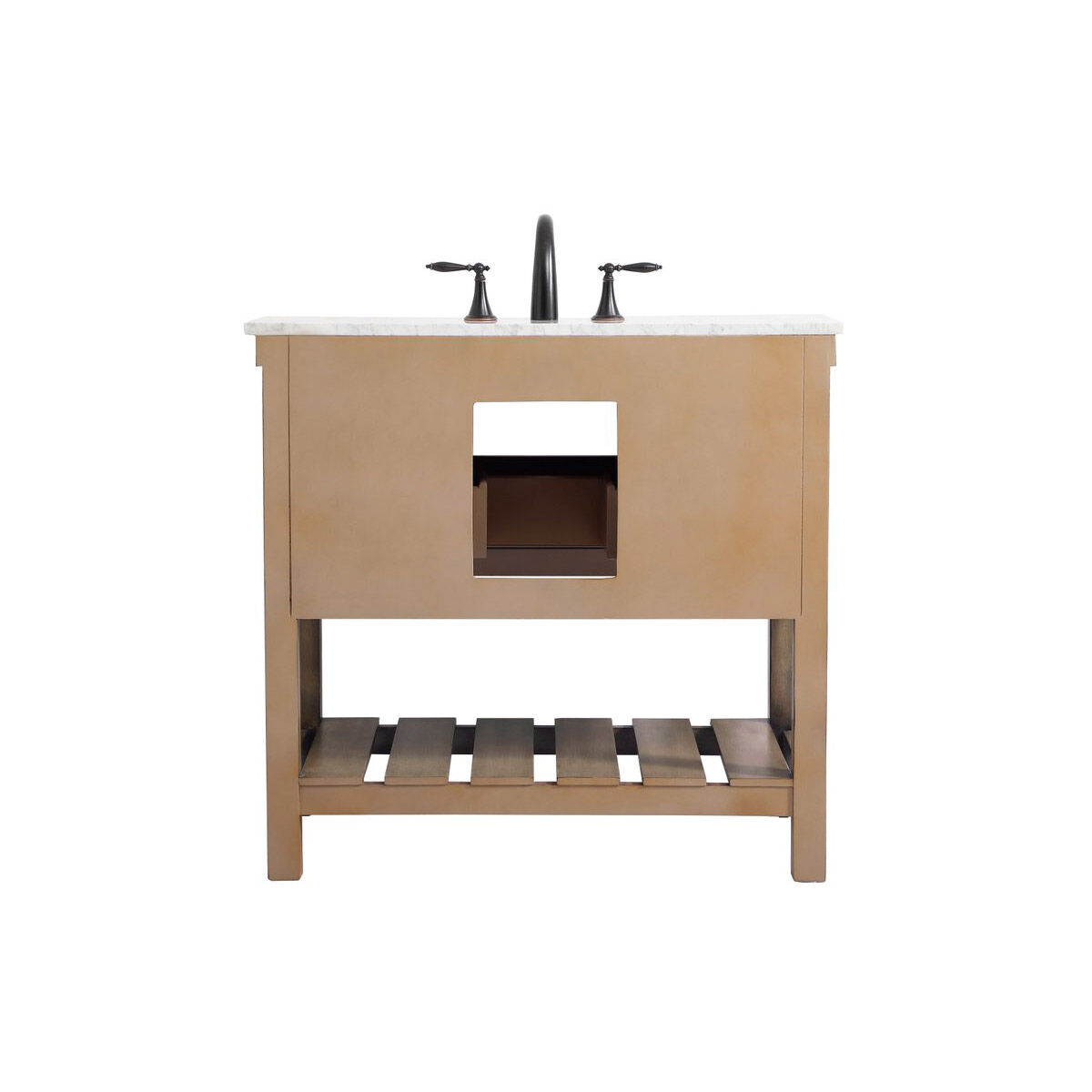 Clement 36 X 22 X 34.13 inch Driftwood Bathroom Vanity Cabinet