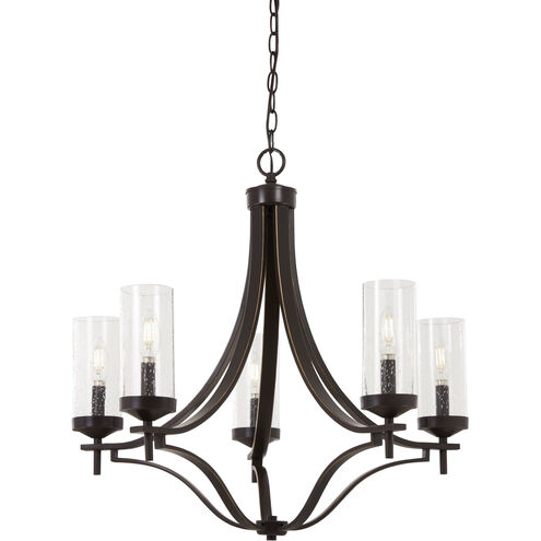 Elyton 5 Light 26 inch Downton Bronze/Gold Chandelier Ceiling Light