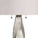 Scylla 34 inch 100 watt Silver Luster and Antique Brass Table Lamp Portable Light