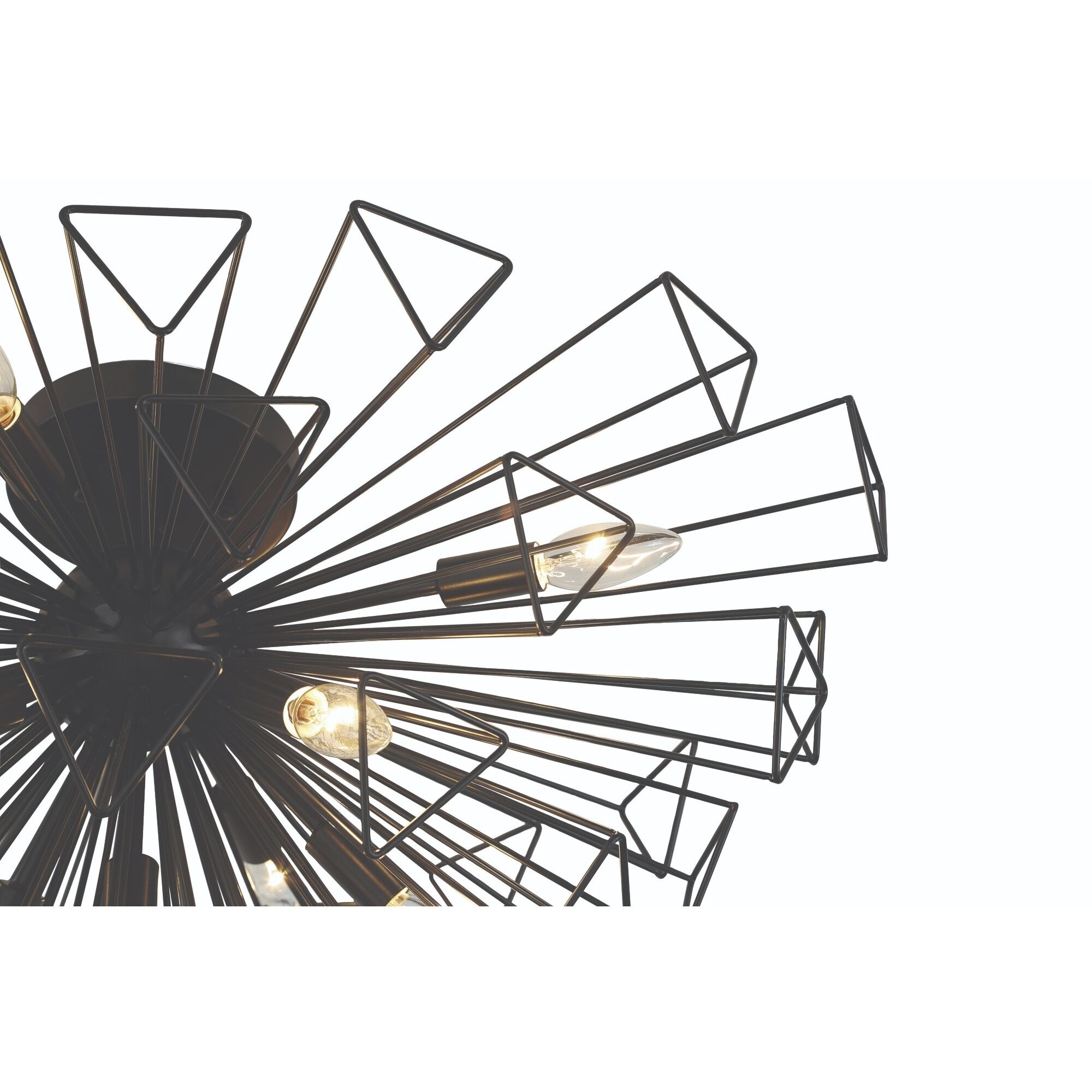 Dendelio 9 Light 22.5 inch Black Chandelier Ceiling Light