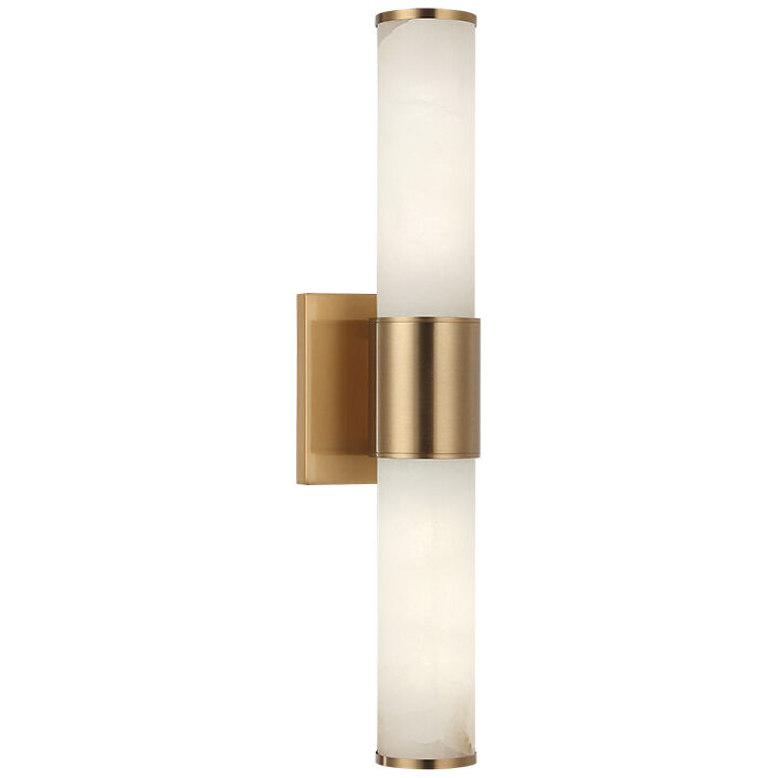 London LED 4.75 inch Aged Gold Brass Wall Sconce Wall Light