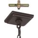 Hillside 3 Light 11 inch Dark Bronze Exterior Pendant