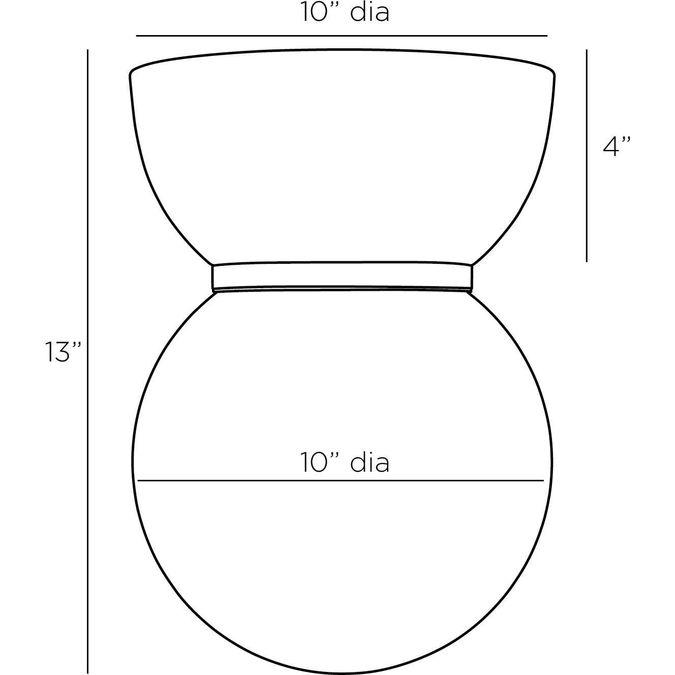 Bryn 1 Light 10 inch Matte Swirl Flush Mount Ceiling Light