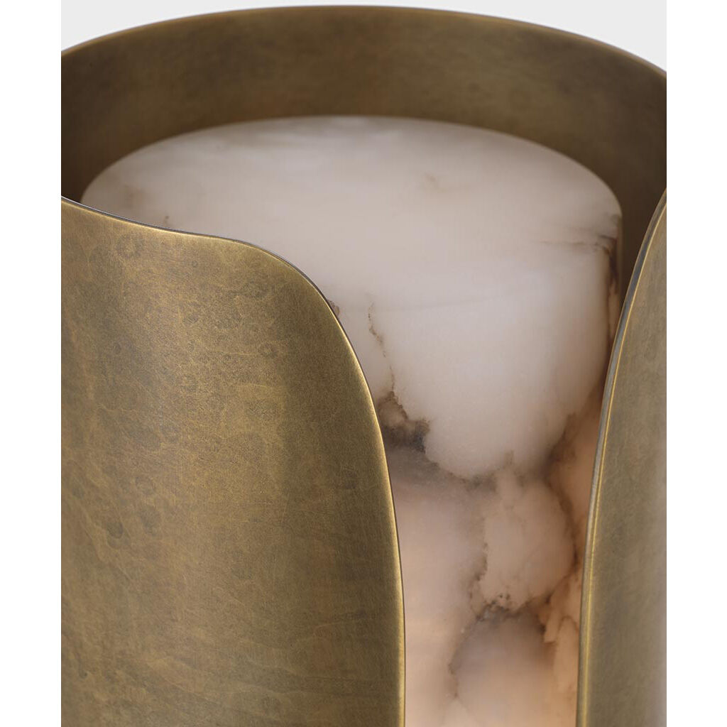 Anne-Marie Barton Armise Sconce Wall Light in Mottled Brass