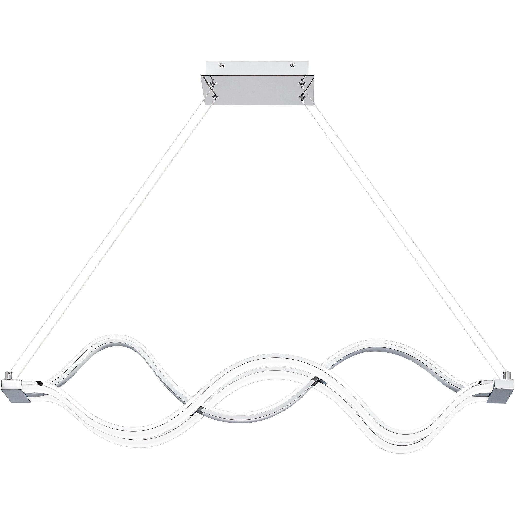 Bleecker 39 inch Polished Chrome Island Light Ceiling Light