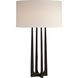 Ian K. Fowler Scala 26.25 inch 75 watt Aged Iron Table Lamp Portable Light in Natural Percale