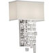 Vermeer 2 Light 13 inch Chrome Wall Sconce Wall Light in Firenze Clear