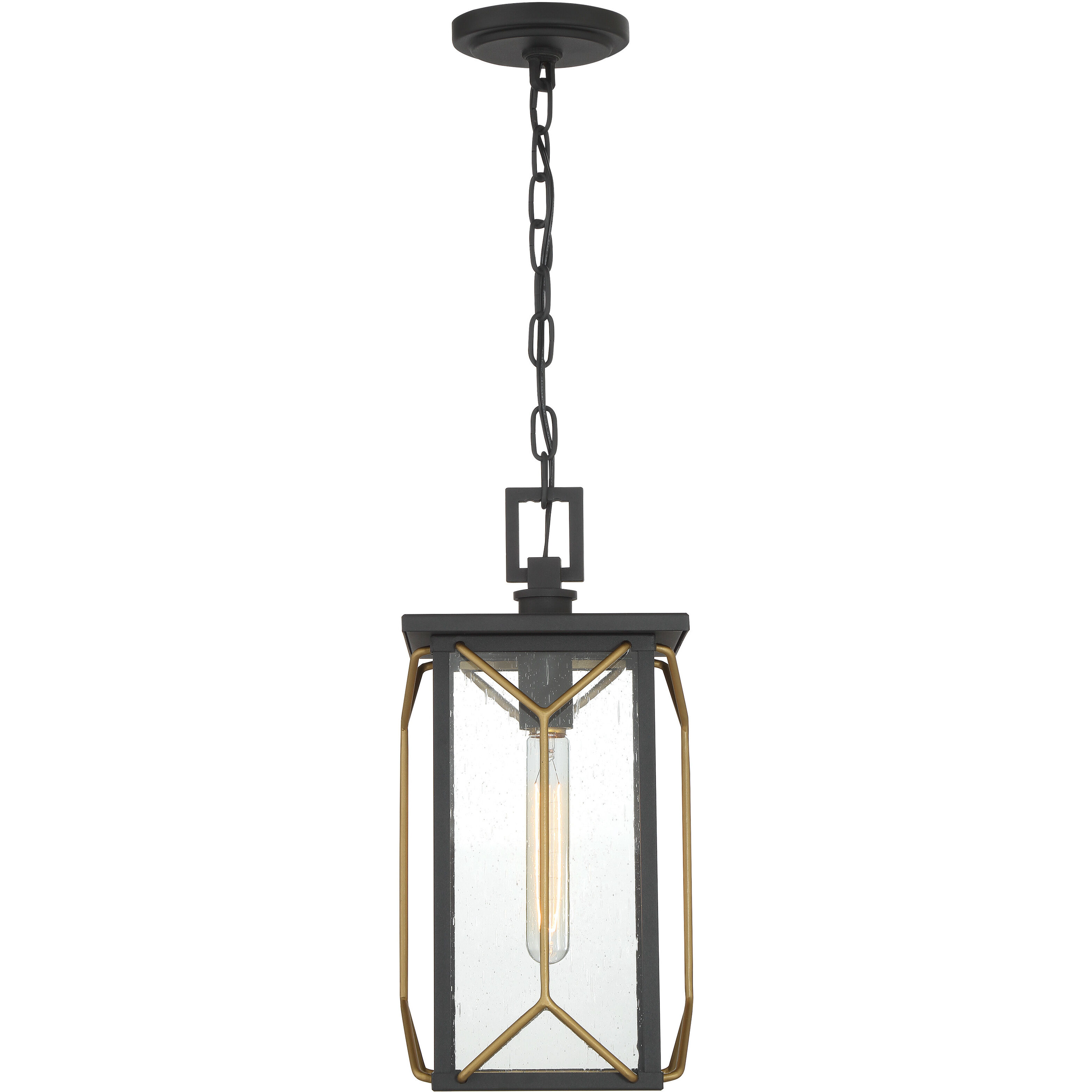 Hillside Manor 1 Light Black Outdoor Chain Hung, The Great Outdoors
