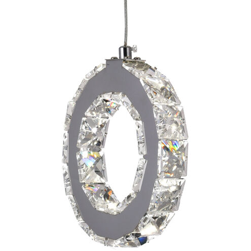 Ring LED 20 inch Chrome Multi Light Pendant Ceiling Light