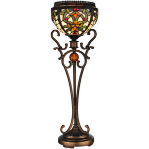Evelyn 28 inch 100.00 watt Antique Golden Bronze Table Lamp Portable Light