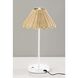 Stevie 15 inch 1.50 watt White LED Cordless Table Lamp Portable Light