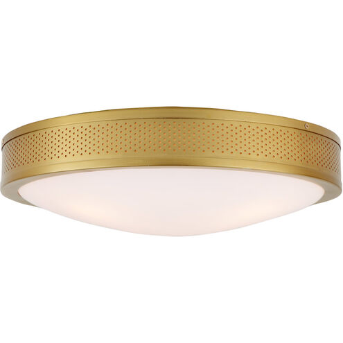 Surrey 2 Light 11 inch Satin Brass Flushmount Ceiling Light