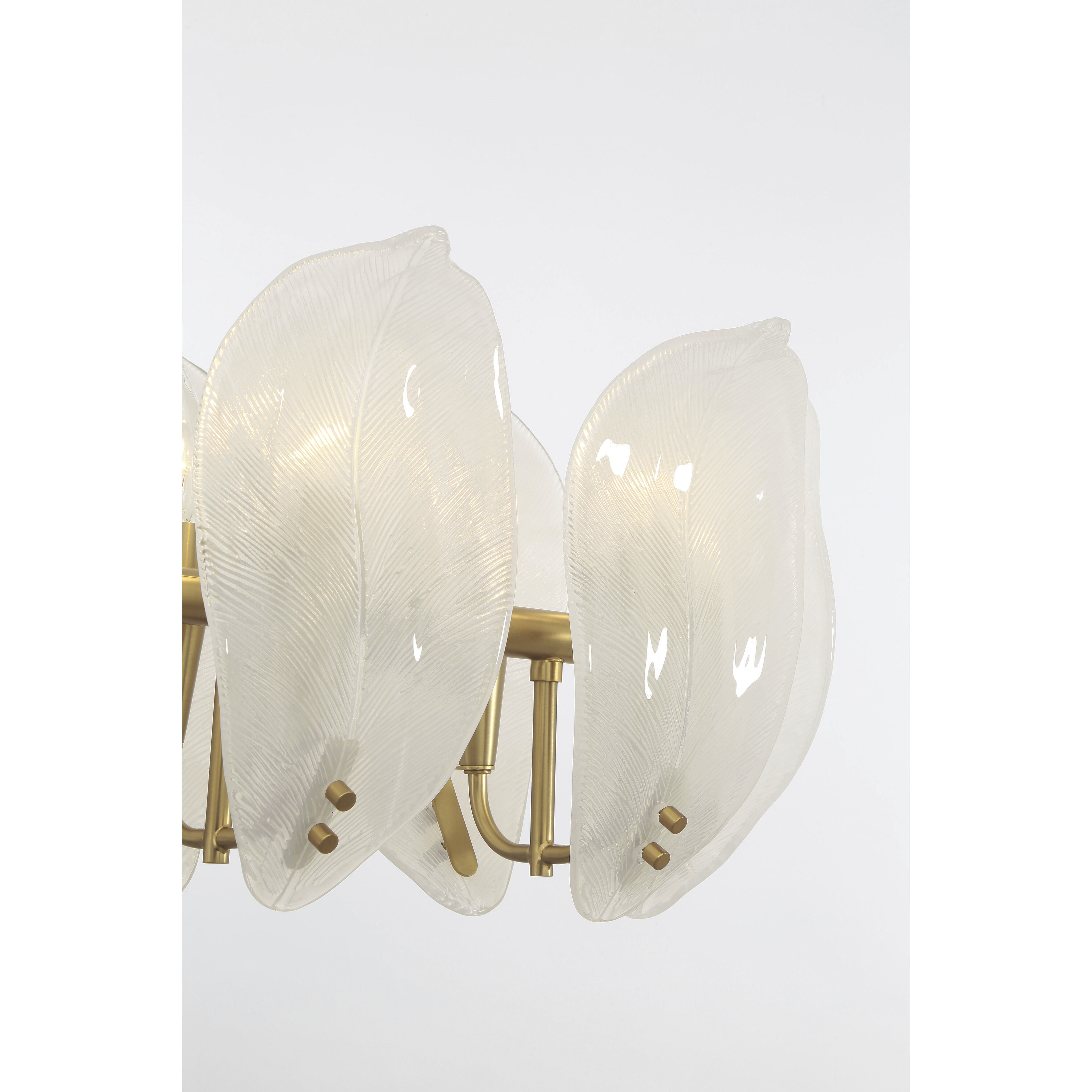 Orchid Island Light Ceiling Light in White Handmade Glass