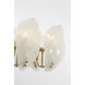 Orchid Island Light Ceiling Light in White Handmade Glass