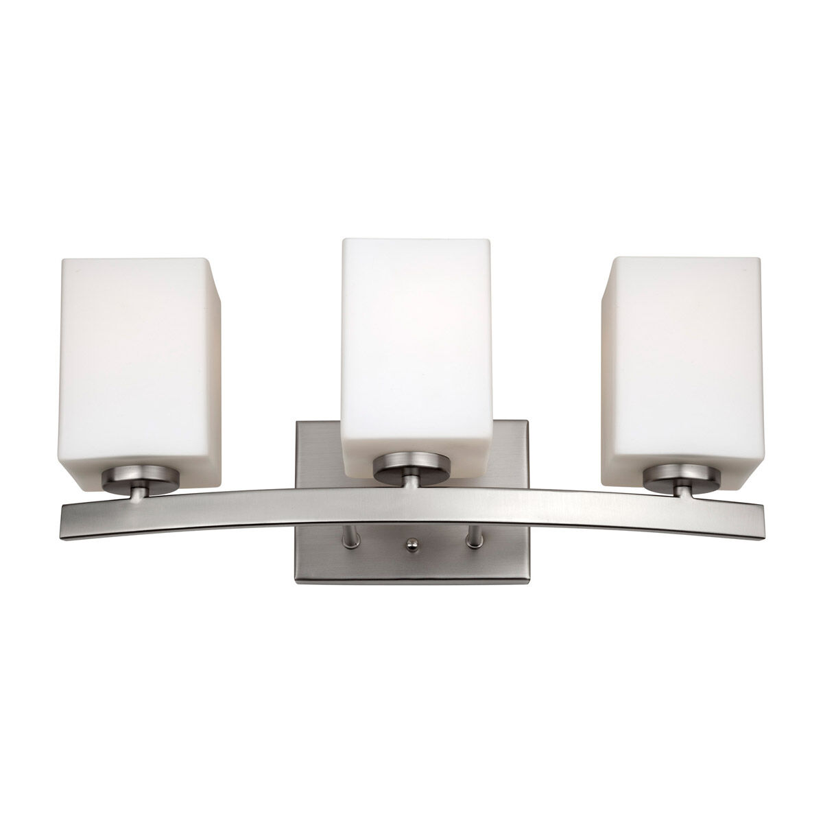 Signature 3 Light 19 inch Brushed Nickel Vanity Light Wall Light