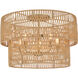 Bungalow Heaven 5 Light 26 inch Soft Brass Flush Mount Ceiling Light
