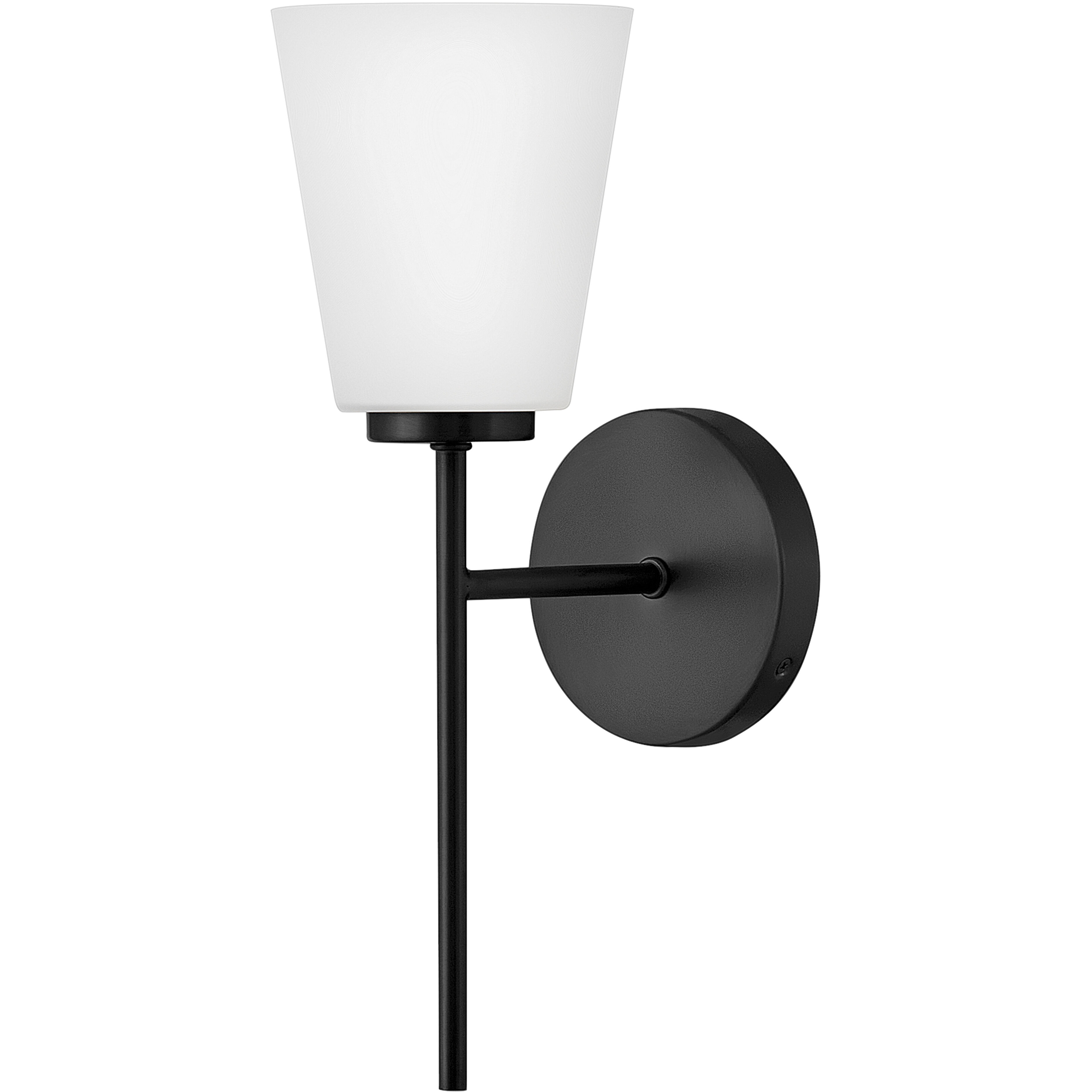 Bri 1 Light 8.25 inch Black Bath Light Wall Light