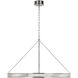 Marie Flanigan Menil LED 40 inch Polished Nickel Ring Chandelier Ceiling Light
